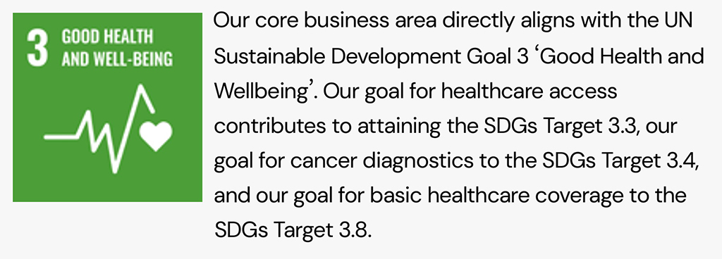 Sustainability report, SDG 3 good health and well-being, On-device AI, Decentralized